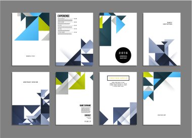 Geometrik vektör arka planlar, ayarla