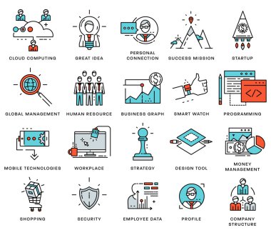  Icons Set, iş öğeleri 