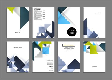 Geometrik vektör arka planlar, ayarla