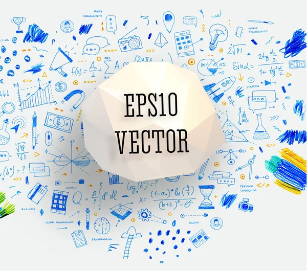 Iconos y elementos de negocio — Vector de stock