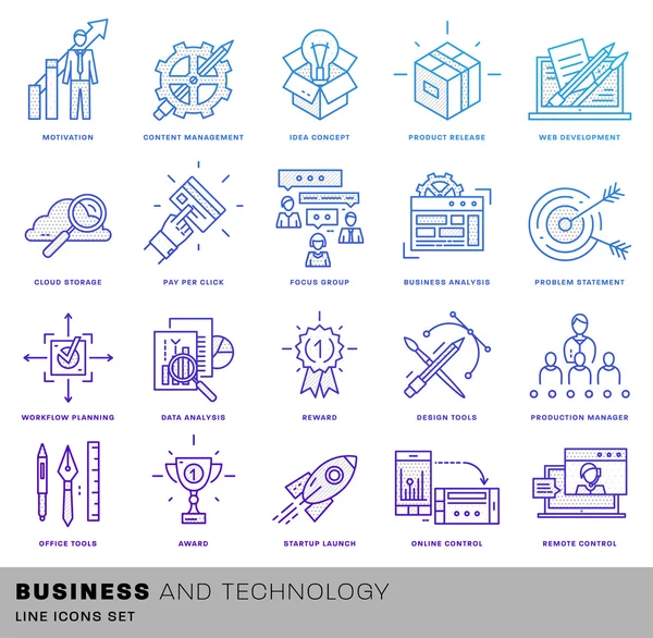 Teknik och Business element — Stock vektor