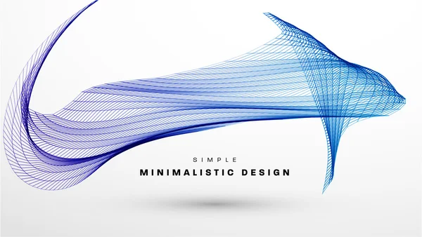 Brillante onda geométrica abstracta — Archivo Imágenes Vectoriales