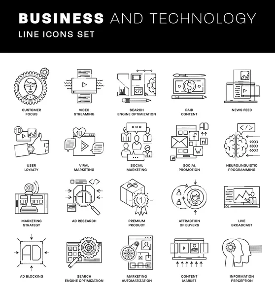 Teknik och Business element — Stock vektor