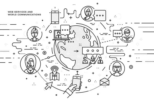 Набор бизнес-иконок и элементов . — стоковый вектор