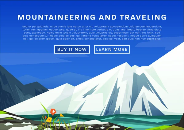 Mountaineering and Traveling  Illustration