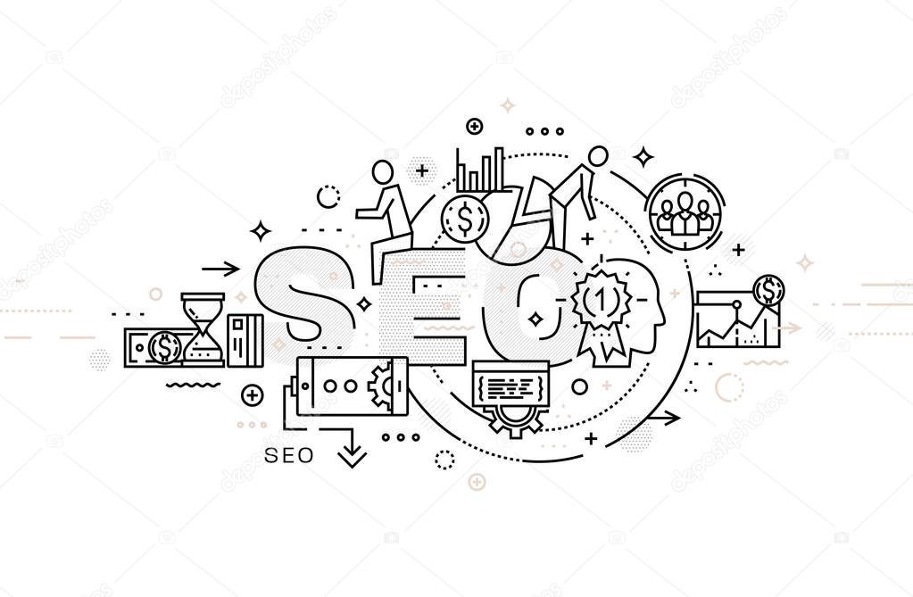 SEO icons and elements 