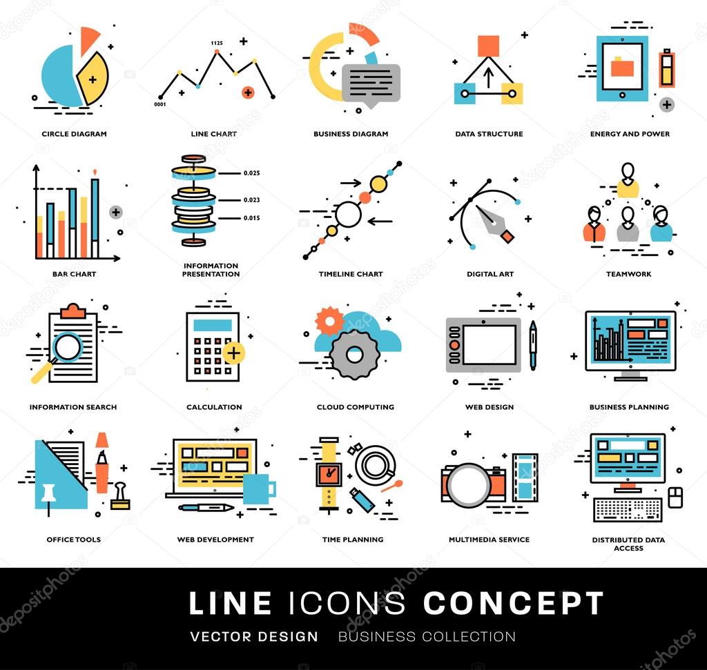  Icons Set,  Business Elements 