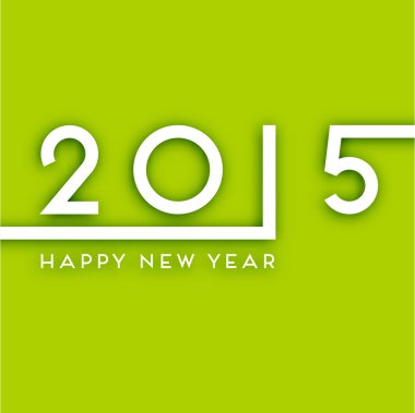 Yeni yıl soyut yaratıcı tebrik kartı