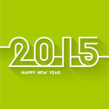 Yeni yıl 2015 tebrik kartı