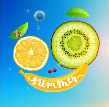 Bir gülümseme şeklinde meyve