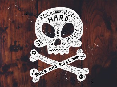 Vintage etiket, Rock and Roll tarzı.