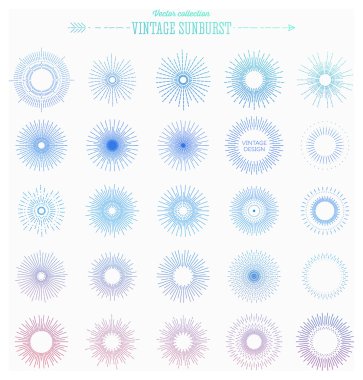 Geometric Shapes and Blue Ray Collection clipart