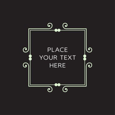 Geometrik çizgili tasarım stili çerçeve