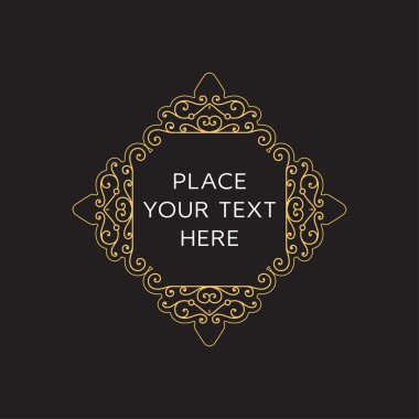 Geometrik çizgili tasarım stili çerçeve