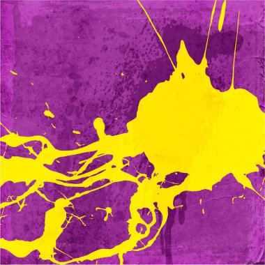 Purple background with yellow splash