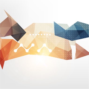 Geometrik üçgen arka plan.