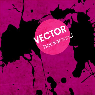 Siyah sıçrama ile kırmızı arka plan