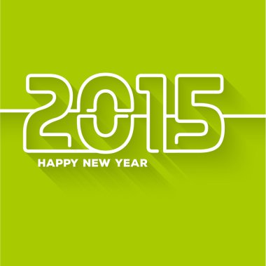 Yeni yıl 2015 tebrik kartı