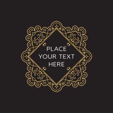 Geometrik çizgili tasarım stili çerçeve