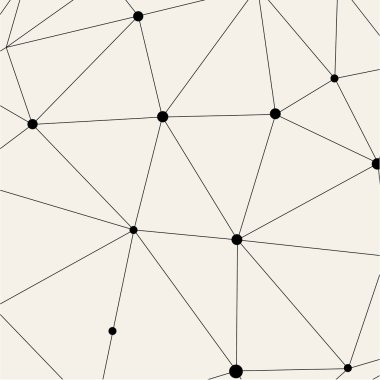 Modern siyah Techno geometrik desen