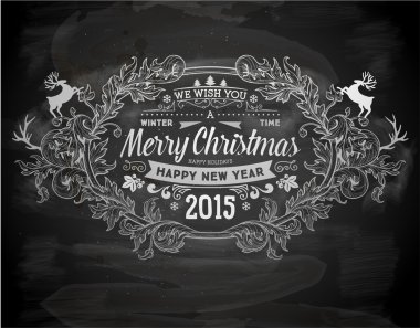 xmas için Noel tipografik etiketi