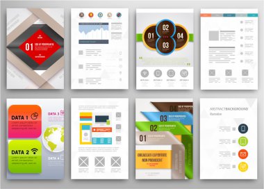 El ilanı, broşür tasarım şablonları kümesi
