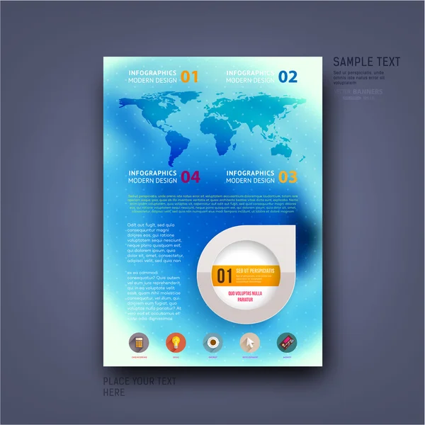 Moderne sjabloon voor Business Brochure — Stockvector