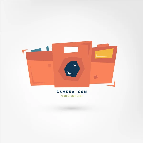 Retro Photo Camera — Stock Vector