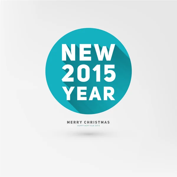 新的一年 2015年卡模板 — 图库矢量图片