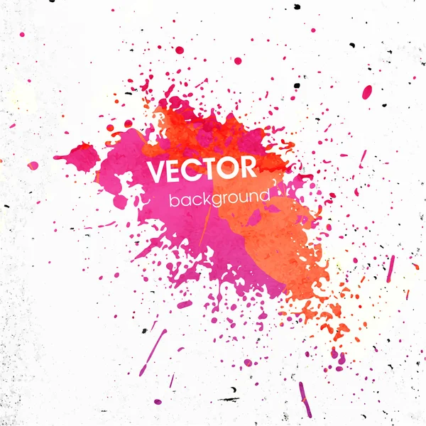 Salpicadura de pintura colorida — Vector de stock