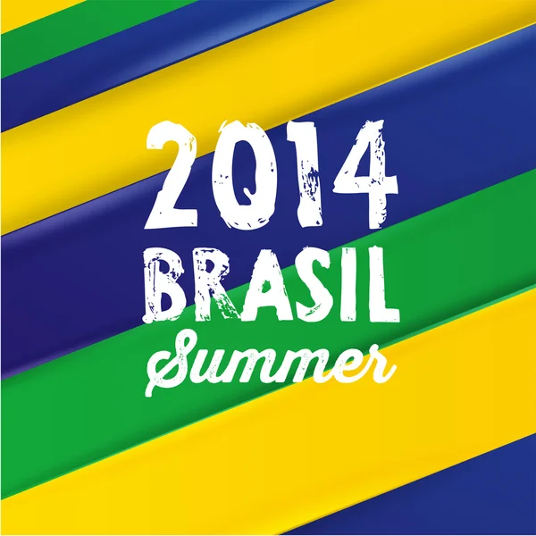 Géométrique Brésil 2014 fond — Image vectorielle