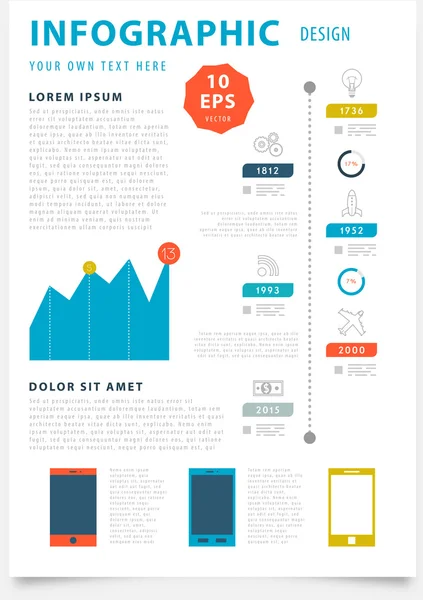 Applicazioni e servizi online Infografica — Vettoriale Stock