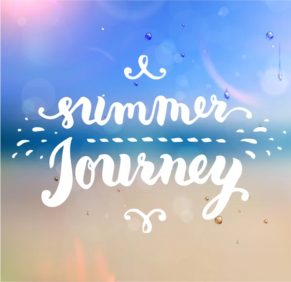 Summer Journey Label — Stock Vector