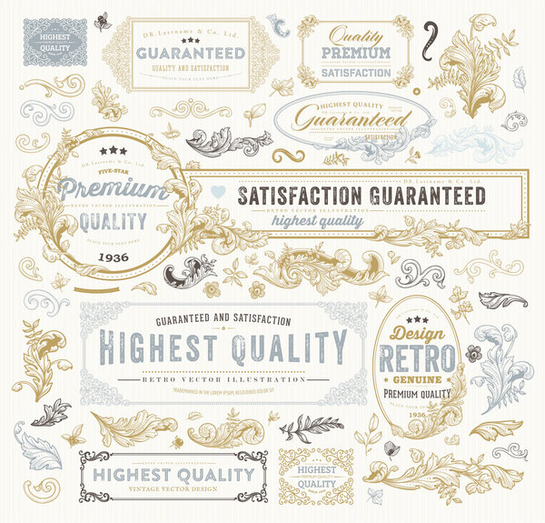 Коллекция старинных элементов дизайна
.