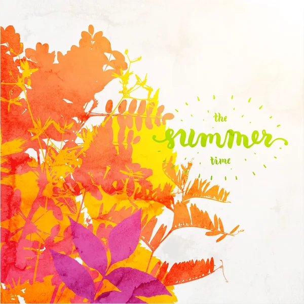 Floral Summer Background — Stockvector