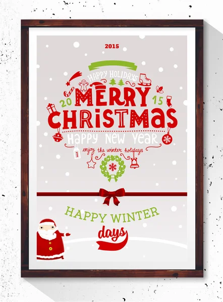 Typ Christmas Design — Wektor stockowy