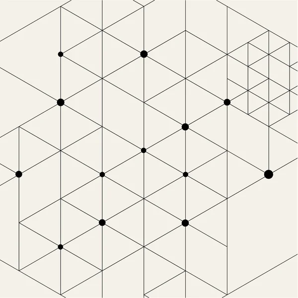현대 검은 테크노 기하학적 패턴 — 스톡 벡터