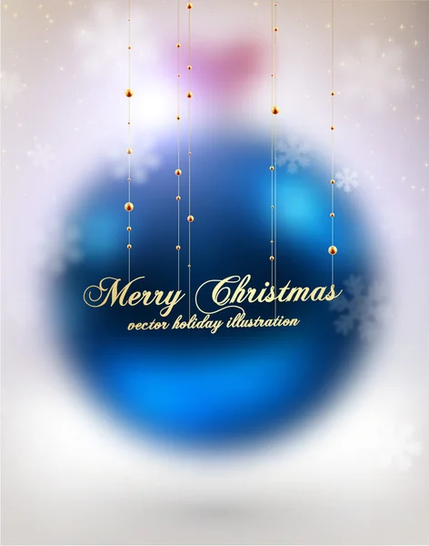 Boule de Noël floue — Image vectorielle