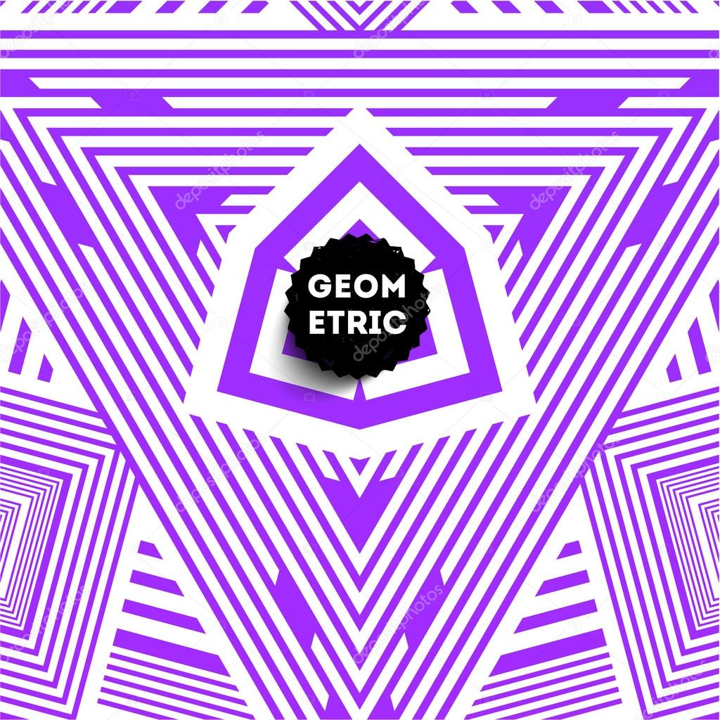 Abstract Purple Geometric Pattern