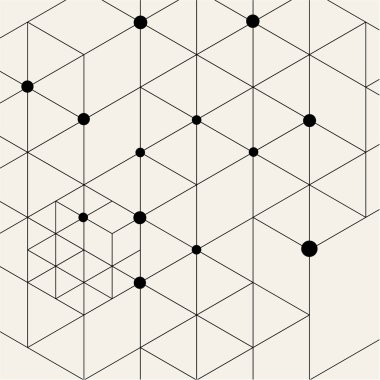 Modern siyah Techno geometrik desen