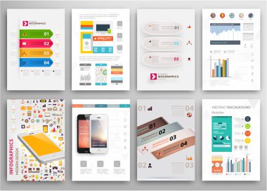 El ilanı, broşür tasarım şablonları kümesi