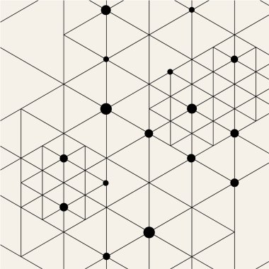 Modern siyah Techno geometrik desen