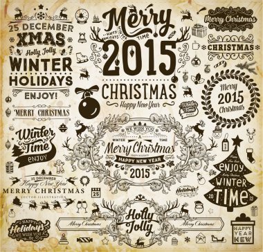 Noel ve yılbaşı süsleme seti