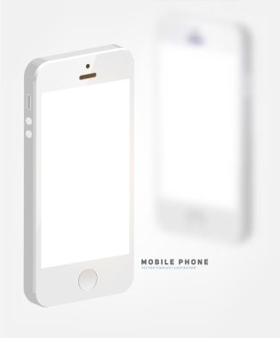 boş ekran ile cep telefonu