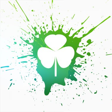 Yeşil St Patrick günü illüstrasyon