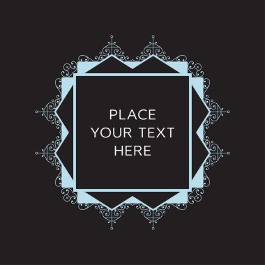 Geometrik çizgili tasarım stili çerçeve