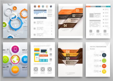 El ilanı, broşür tasarım şablonları kümesi