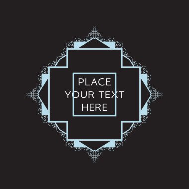 Geometrik çizgili tasarım stili çerçeve