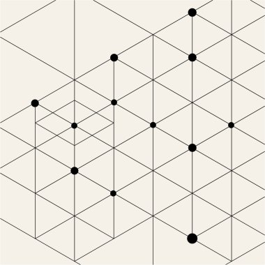 Modern siyah Techno geometrik desen