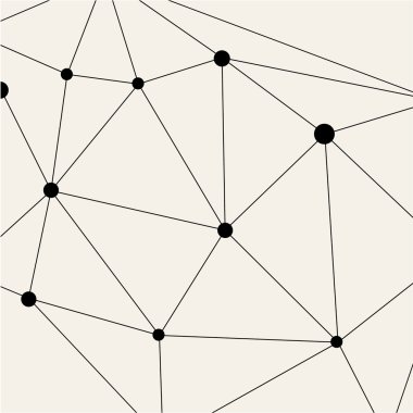 Modern siyah Techno geometrik desen